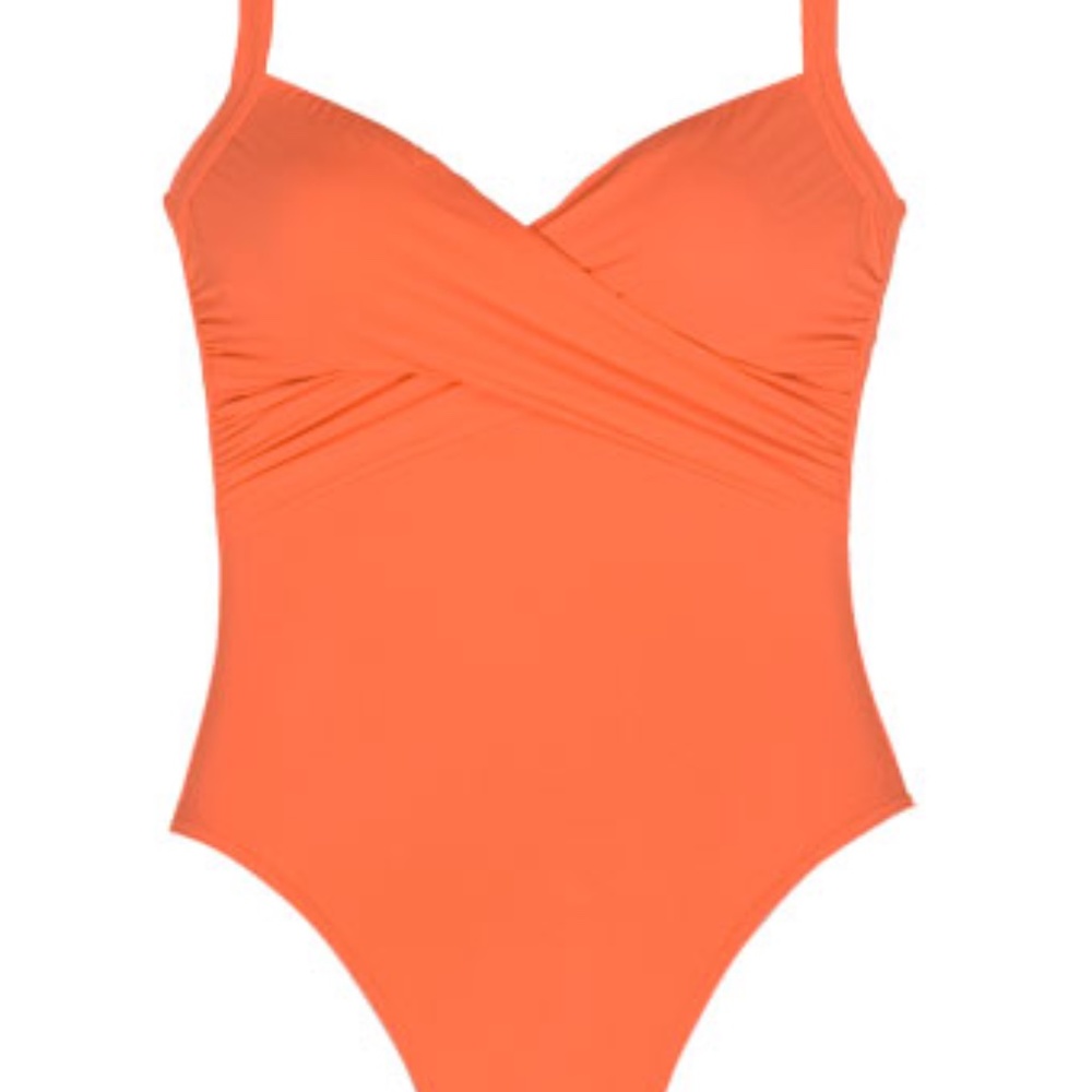 Karla Colletto Basic V-Neck Twisted One Piece